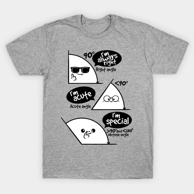 Types of angles T-Shirt by NemiMakeit